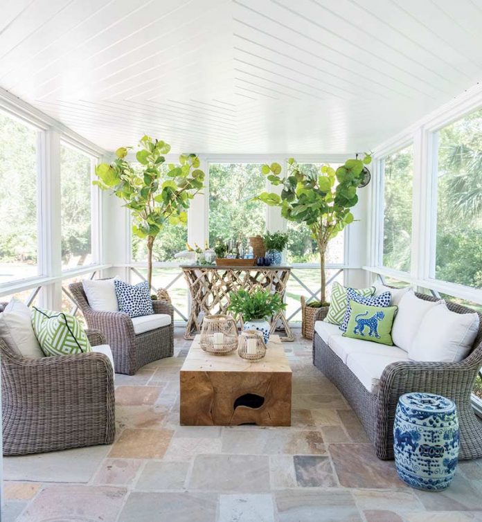 Bright outdoor living space